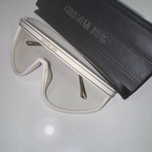 Dior White and Gold Women's Glasses